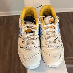 New Balance Men’s Sneakers - Cream, Yellow, and Blue